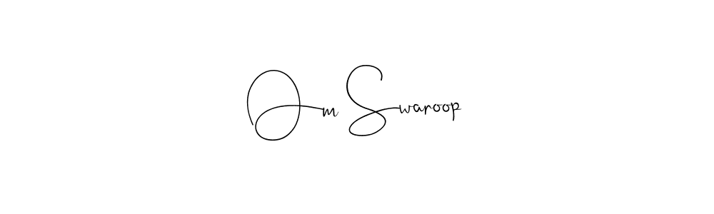 Also You can easily find your signature by using the search form. We will create Om Swaroop name handwritten signature images for you free of cost using Andilay-7BmLP sign style. Om Swaroop signature style 4 images and pictures png