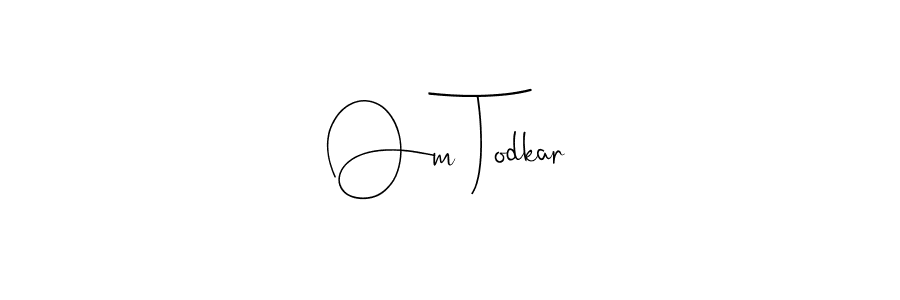 Andilay-7BmLP is a professional signature style that is perfect for those who want to add a touch of class to their signature. It is also a great choice for those who want to make their signature more unique. Get Om Todkar name to fancy signature for free. Om Todkar signature style 4 images and pictures png