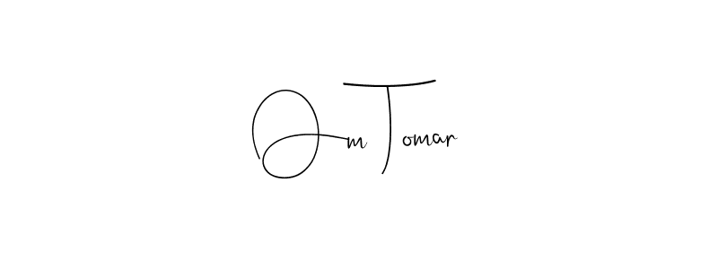 Use a signature maker to create a handwritten signature online. With this signature software, you can design (Andilay-7BmLP) your own signature for name Om Tomar. Om Tomar signature style 4 images and pictures png