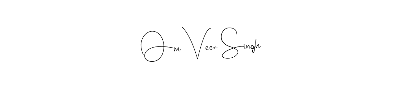 Use a signature maker to create a handwritten signature online. With this signature software, you can design (Andilay-7BmLP) your own signature for name Om Veer Singh. Om Veer Singh signature style 4 images and pictures png