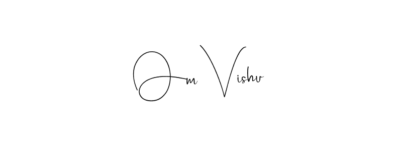 Make a beautiful signature design for name Om Vishu. Use this online signature maker to create a handwritten signature for free. Om Vishu signature style 4 images and pictures png