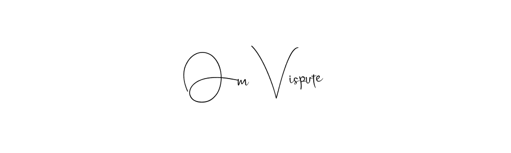 Andilay-7BmLP is a professional signature style that is perfect for those who want to add a touch of class to their signature. It is also a great choice for those who want to make their signature more unique. Get Om Vispute name to fancy signature for free. Om Vispute signature style 4 images and pictures png