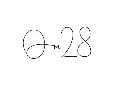 Use a signature maker to create a handwritten signature online. With this signature software, you can design (Andilay-7BmLP) your own signature for name Om28. Om28 signature style 4 images and pictures png