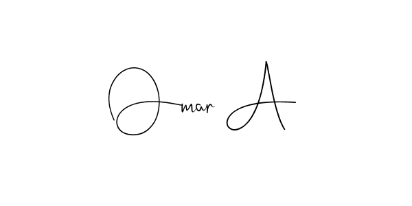 The best way (Andilay-7BmLP) to make a short signature is to pick only two or three words in your name. The name Omar A include a total of six letters. For converting this name. Omar A signature style 4 images and pictures png