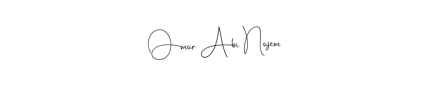 You can use this online signature creator to create a handwritten signature for the name Omar Abi Najem. This is the best online autograph maker. Omar Abi Najem signature style 4 images and pictures png