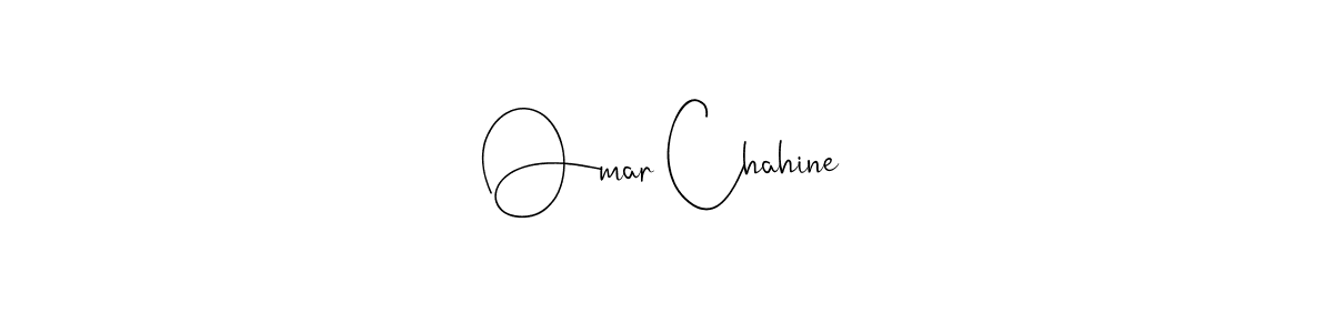 How to make Omar Chahine name signature. Use Andilay-7BmLP style for creating short signs online. This is the latest handwritten sign. Omar Chahine signature style 4 images and pictures png