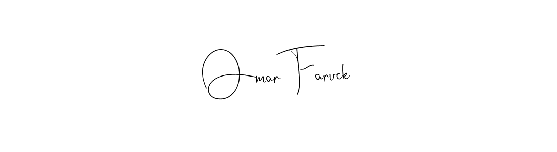 How to make Omar Faruck signature? Andilay-7BmLP is a professional autograph style. Create handwritten signature for Omar Faruck name. Omar Faruck signature style 4 images and pictures png