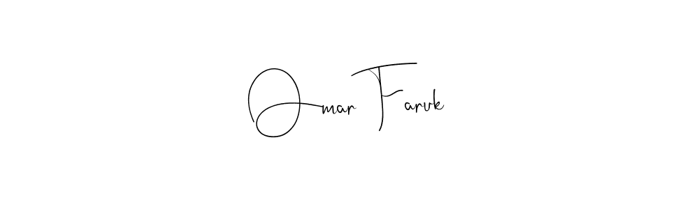 Make a beautiful signature design for name Omar Faruk. With this signature (Andilay-7BmLP) style, you can create a handwritten signature for free. Omar Faruk signature style 4 images and pictures png