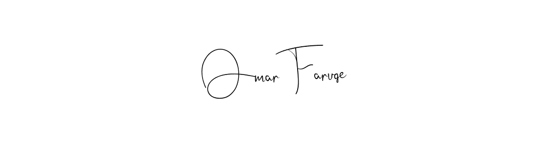 Also we have Omar Faruqe name is the best signature style. Create professional handwritten signature collection using Andilay-7BmLP autograph style. Omar Faruqe signature style 4 images and pictures png
