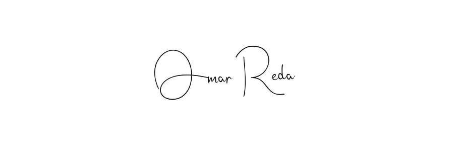 Make a beautiful signature design for name Omar Reda. With this signature (Andilay-7BmLP) style, you can create a handwritten signature for free. Omar Reda signature style 4 images and pictures png