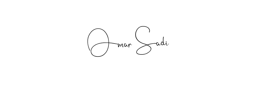 Use a signature maker to create a handwritten signature online. With this signature software, you can design (Andilay-7BmLP) your own signature for name Omar Sadi. Omar Sadi signature style 4 images and pictures png