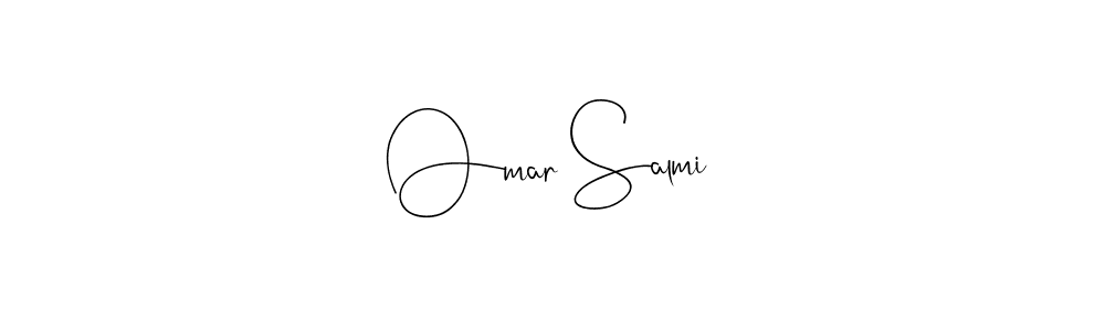 if you are searching for the best signature style for your name Omar Salmi. so please give up your signature search. here we have designed multiple signature styles  using Andilay-7BmLP. Omar Salmi signature style 4 images and pictures png