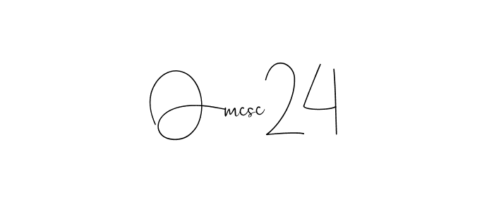 How to make Omcsc24 signature? Andilay-7BmLP is a professional autograph style. Create handwritten signature for Omcsc24 name. Omcsc24 signature style 4 images and pictures png