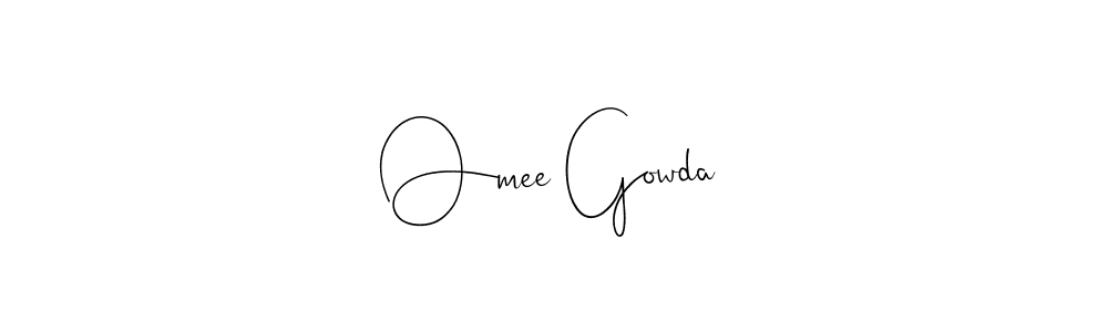 How to Draw Omee Gowda signature style? Andilay-7BmLP is a latest design signature styles for name Omee Gowda. Omee Gowda signature style 4 images and pictures png