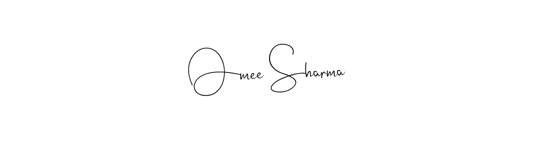 Also we have Omee Sharma name is the best signature style. Create professional handwritten signature collection using Andilay-7BmLP autograph style. Omee Sharma signature style 4 images and pictures png