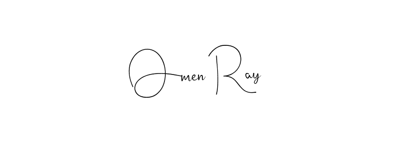 How to make Omen Ray signature? Andilay-7BmLP is a professional autograph style. Create handwritten signature for Omen Ray name. Omen Ray signature style 4 images and pictures png