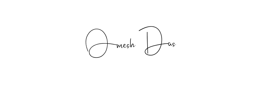 Make a beautiful signature design for name Omesh Das. With this signature (Andilay-7BmLP) style, you can create a handwritten signature for free. Omesh Das signature style 4 images and pictures png