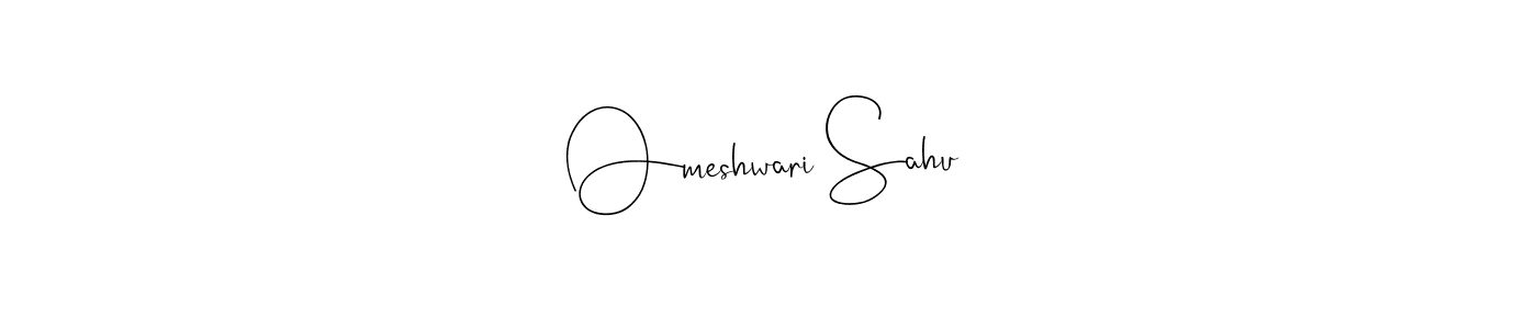 How to make Omeshwari Sahu signature? Andilay-7BmLP is a professional autograph style. Create handwritten signature for Omeshwari Sahu name. Omeshwari Sahu signature style 4 images and pictures png