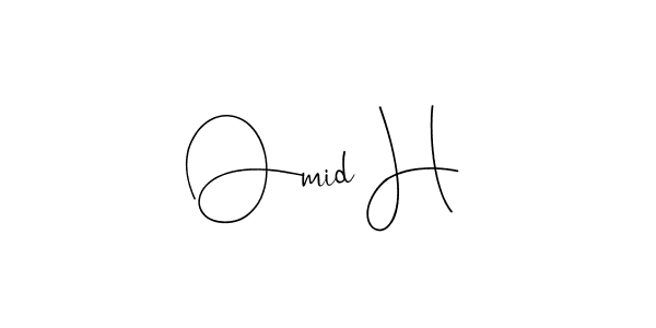 Also You can easily find your signature by using the search form. We will create Omid H name handwritten signature images for you free of cost using Andilay-7BmLP sign style. Omid H signature style 4 images and pictures png