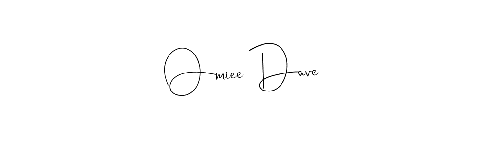 How to make Omiee Dave name signature. Use Andilay-7BmLP style for creating short signs online. This is the latest handwritten sign. Omiee Dave signature style 4 images and pictures png