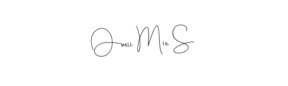 if you are searching for the best signature style for your name Omii Mix S. so please give up your signature search. here we have designed multiple signature styles  using Andilay-7BmLP. Omii Mix S signature style 4 images and pictures png