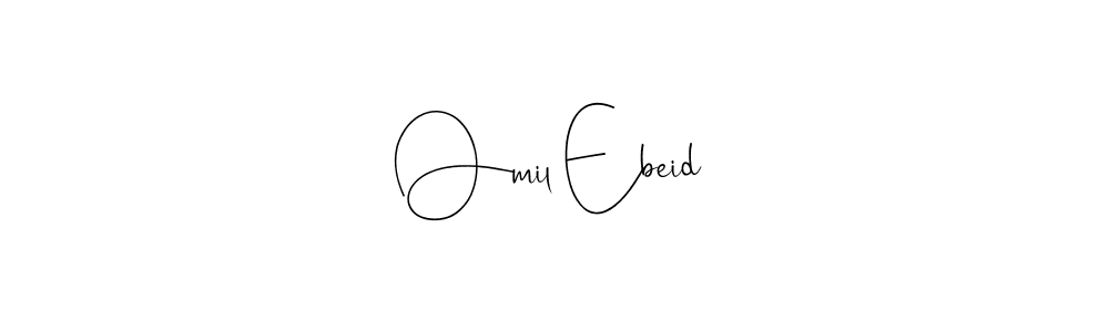 You can use this online signature creator to create a handwritten signature for the name Omil Ebeid. This is the best online autograph maker. Omil Ebeid signature style 4 images and pictures png