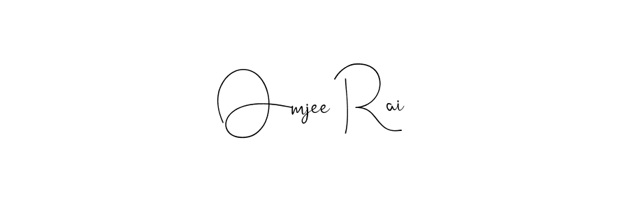 if you are searching for the best signature style for your name Omjee Rai. so please give up your signature search. here we have designed multiple signature styles  using Andilay-7BmLP. Omjee Rai signature style 4 images and pictures png