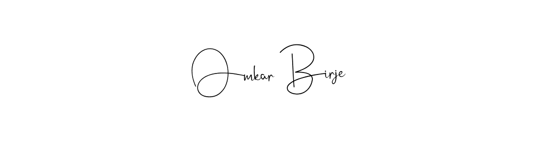 Make a beautiful signature design for name Omkar Birje. With this signature (Andilay-7BmLP) style, you can create a handwritten signature for free. Omkar Birje signature style 4 images and pictures png