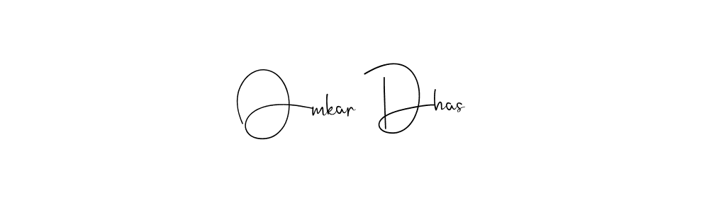 Make a beautiful signature design for name Omkar Dhas. With this signature (Andilay-7BmLP) style, you can create a handwritten signature for free. Omkar Dhas signature style 4 images and pictures png