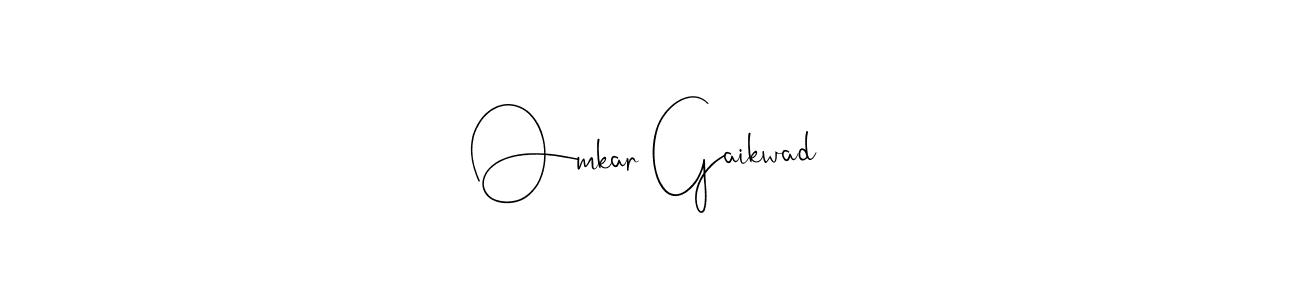 Make a beautiful signature design for name Omkar Gaikwad. With this signature (Andilay-7BmLP) style, you can create a handwritten signature for free. Omkar Gaikwad signature style 4 images and pictures png