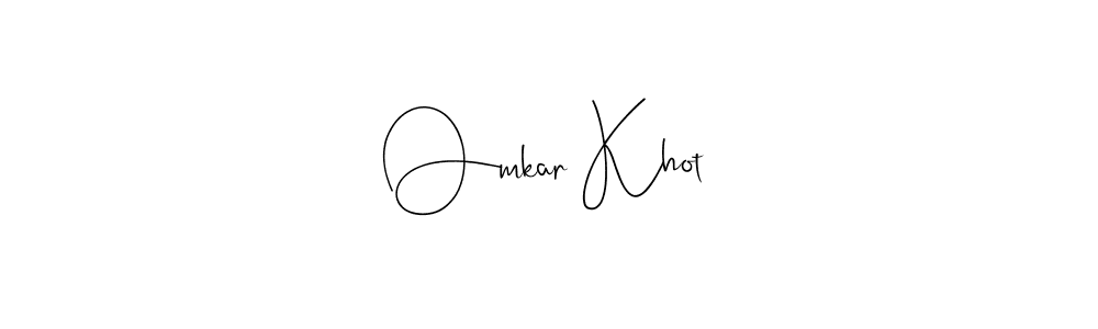 You should practise on your own different ways (Andilay-7BmLP) to write your name (Omkar Khot) in signature. don't let someone else do it for you. Omkar Khot signature style 4 images and pictures png