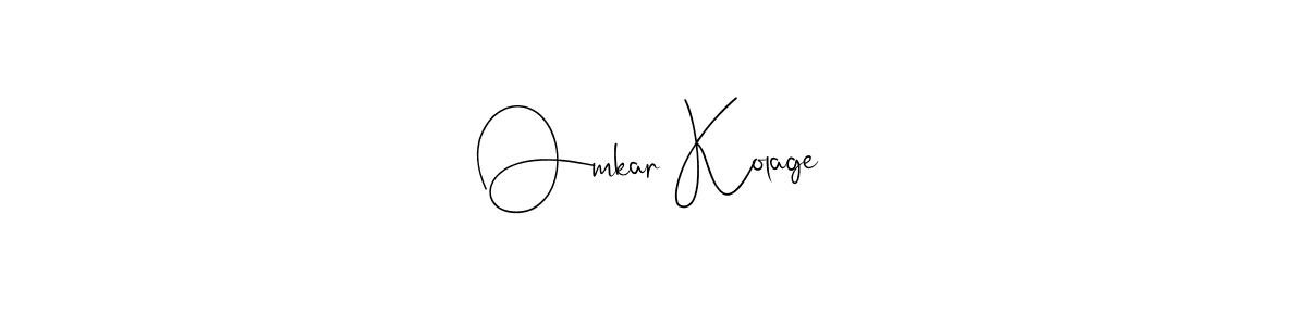 See photos of Omkar Kolage official signature by Spectra . Check more albums & portfolios. Read reviews & check more about Andilay-7BmLP font. Omkar Kolage signature style 4 images and pictures png