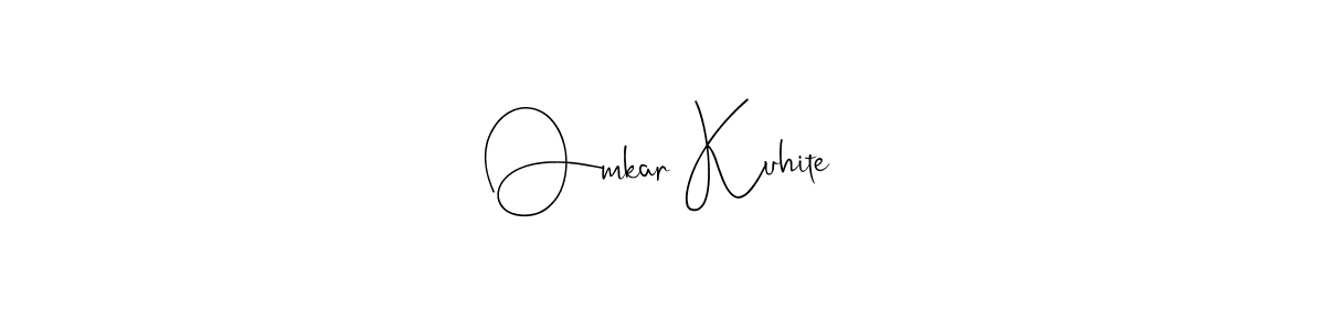 How to make Omkar Kuhite signature? Andilay-7BmLP is a professional autograph style. Create handwritten signature for Omkar Kuhite name. Omkar Kuhite signature style 4 images and pictures png