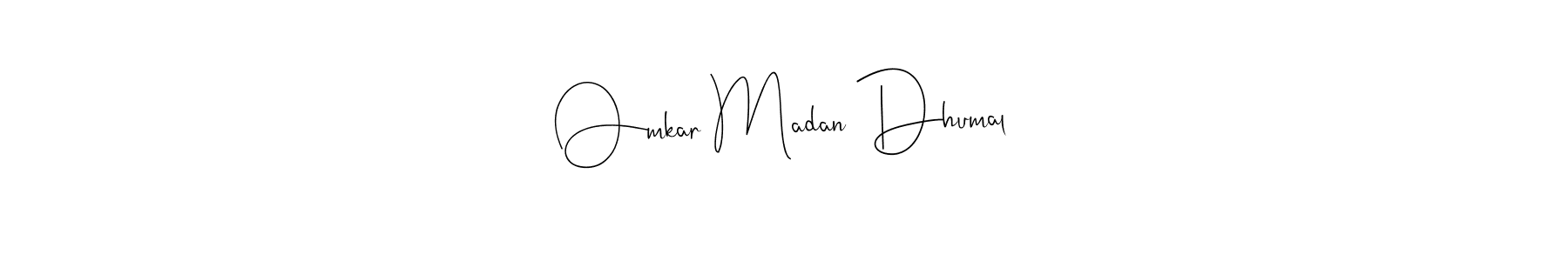 Also we have Omkar Madan Dhumal name is the best signature style. Create professional handwritten signature collection using Andilay-7BmLP autograph style. Omkar Madan Dhumal signature style 4 images and pictures png