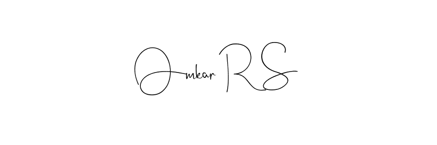 Design your own signature with our free online signature maker. With this signature software, you can create a handwritten (Andilay-7BmLP) signature for name Omkar R S. Omkar R S signature style 4 images and pictures png