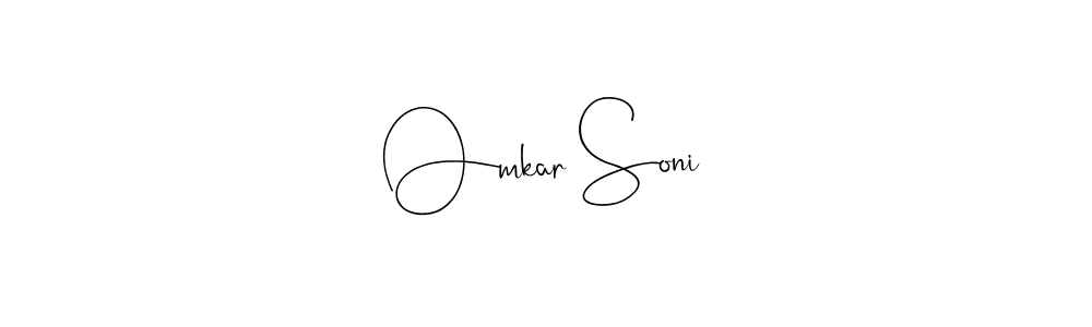 How to make Omkar Soni signature? Andilay-7BmLP is a professional autograph style. Create handwritten signature for Omkar Soni name. Omkar Soni signature style 4 images and pictures png