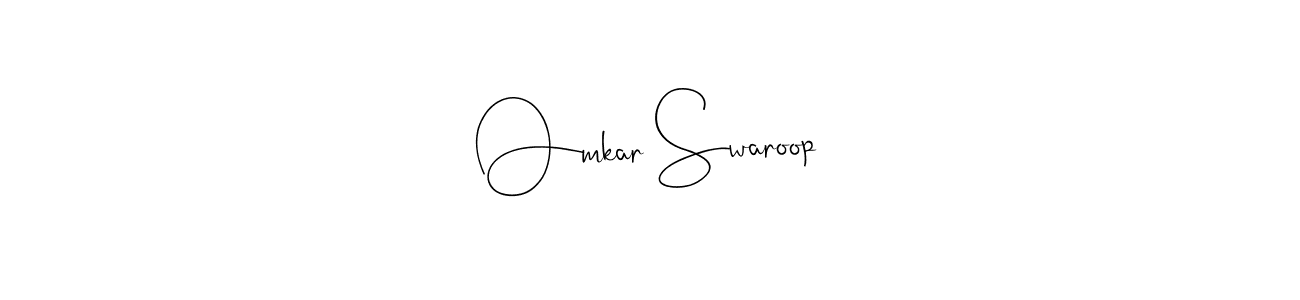Also we have Omkar Swaroop name is the best signature style. Create professional handwritten signature collection using Andilay-7BmLP autograph style. Omkar Swaroop signature style 4 images and pictures png