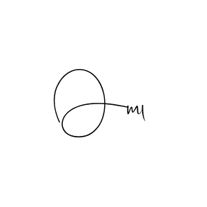 Also we have Oml name is the best signature style. Create professional handwritten signature collection using Andilay-7BmLP autograph style. Oml signature style 4 images and pictures png