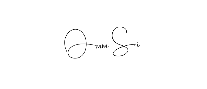 This is the best signature style for the Omm Sri name. Also you like these signature font (Andilay-7BmLP). Mix name signature. Omm Sri signature style 4 images and pictures png