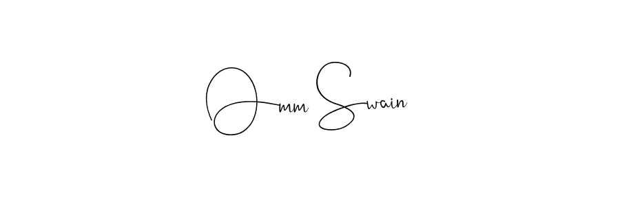 Use a signature maker to create a handwritten signature online. With this signature software, you can design (Andilay-7BmLP) your own signature for name Omm Swain. Omm Swain signature style 4 images and pictures png