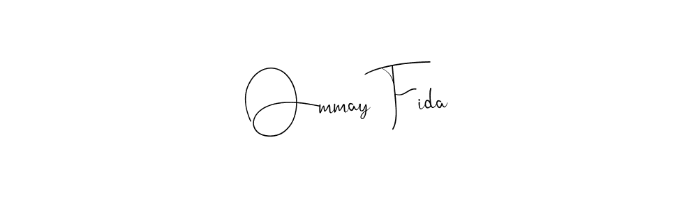 How to make Ommay Fida signature? Andilay-7BmLP is a professional autograph style. Create handwritten signature for Ommay Fida name. Ommay Fida signature style 4 images and pictures png