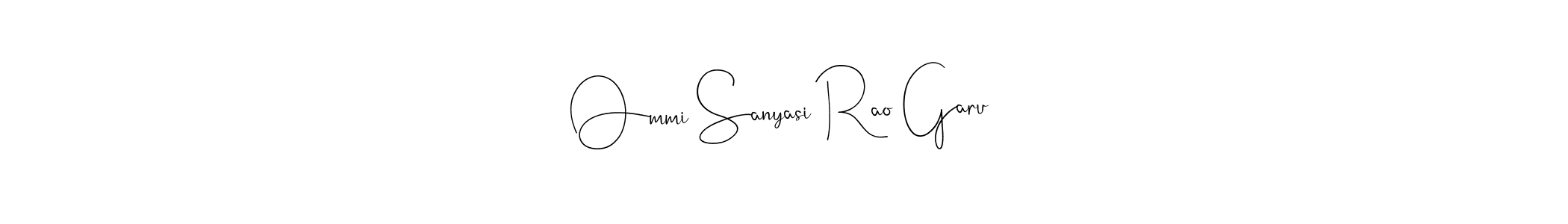 Make a beautiful signature design for name Ommi Sanyasi Rao Garu. With this signature (Andilay-7BmLP) style, you can create a handwritten signature for free. Ommi Sanyasi Rao Garu signature style 4 images and pictures png