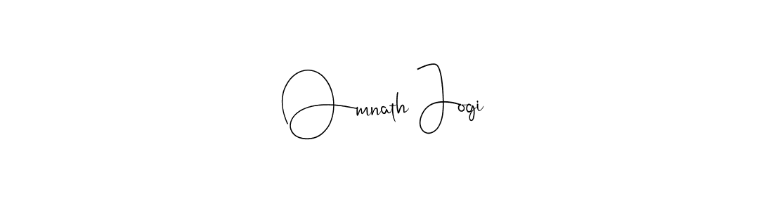 Make a beautiful signature design for name Omnath Jogi. With this signature (Andilay-7BmLP) style, you can create a handwritten signature for free. Omnath Jogi signature style 4 images and pictures png