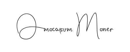 Generate high-definition signature styles for Omocalsum Moner. The Andilay-7BmLP typeface ensures crisp legibility and sophisticated design. Omocalsum Moner signature style 4 images and pictures png