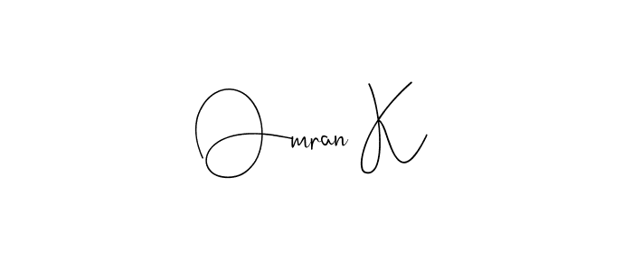 Make a beautiful signature design for name Omran K. Use this online signature maker to create a handwritten signature for free. Omran K signature style 4 images and pictures png