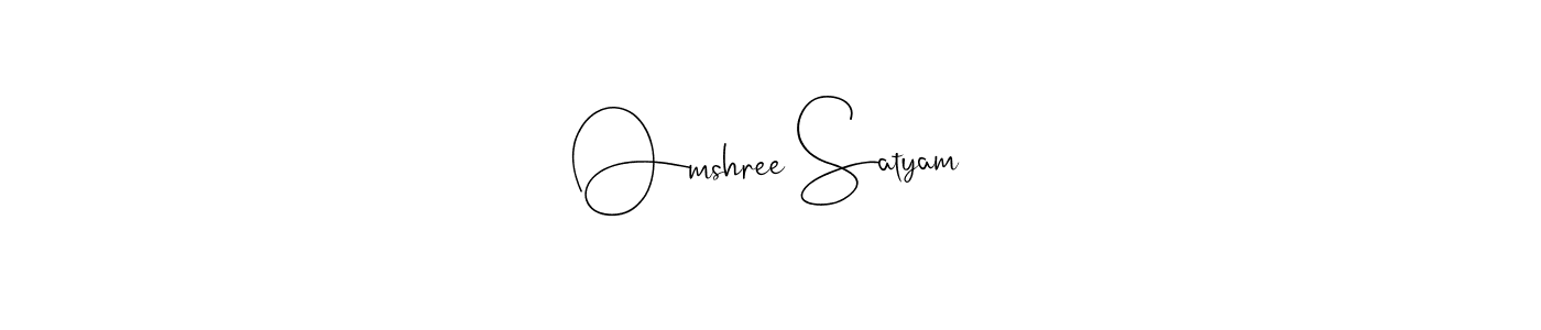 Make a beautiful signature design for name Omshree Satyam. Use this online signature maker to create a handwritten signature for free. Omshree Satyam signature style 4 images and pictures png