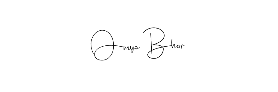Use a signature maker to create a handwritten signature online. With this signature software, you can design (Andilay-7BmLP) your own signature for name Omya Bhor. Omya Bhor signature style 4 images and pictures png