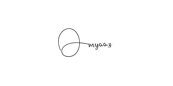 How to make Omyaaz name signature. Use Andilay-7BmLP style for creating short signs online. This is the latest handwritten sign. Omyaaz signature style 4 images and pictures png