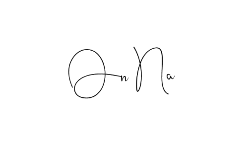 This is the best signature style for the On Na name. Also you like these signature font (Andilay-7BmLP). Mix name signature. On Na signature style 4 images and pictures png