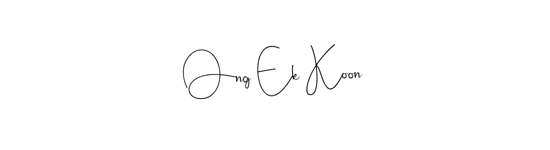 Ong Ek Koon stylish signature style. Best Handwritten Sign (Andilay-7BmLP) for my name. Handwritten Signature Collection Ideas for my name Ong Ek Koon. Ong Ek Koon signature style 4 images and pictures png